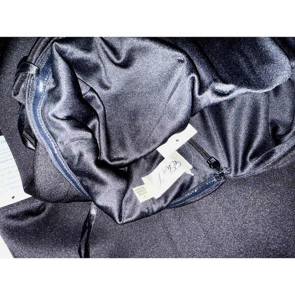 Eliza J Womens Black Bow Detail One Shoulder Scuba Crepe Cocktail Dress Sz 6 New - Picture 6 of 8